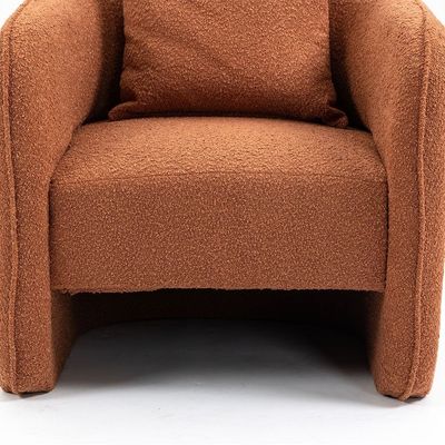 Vinci 1-Seater Fabric Accent Chair - Rustic Brown - With 2-Year Warranty